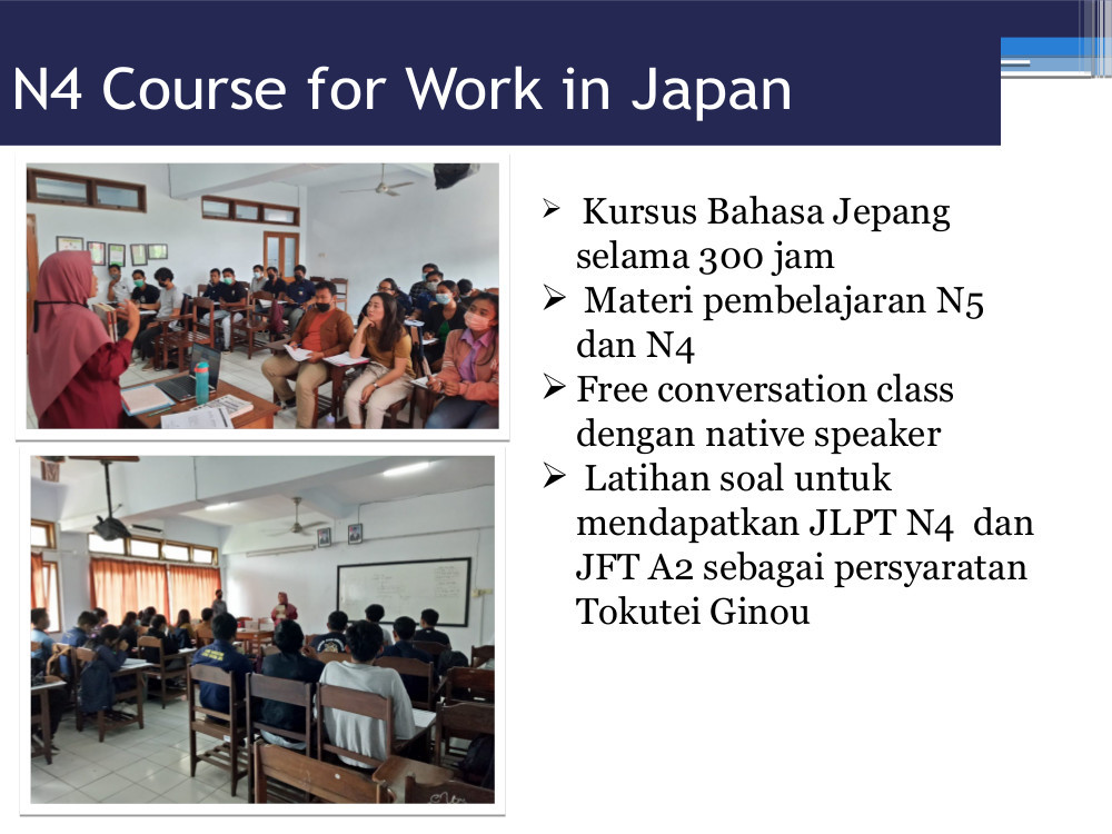 Kursus / Kelas N4 Bahasa Jepang